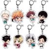 100 Styles Anime Volleyball Boy Keychain Cartoon Haikyuu Kageyama Hinata Kenma Kozume Acrylic Figure Keyring Bag - Haikyuu Store