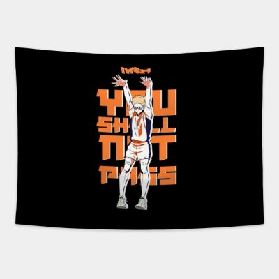 Haikyuu Tsukishima Kei Quote Black Tapestry Official Haikyuu Merch