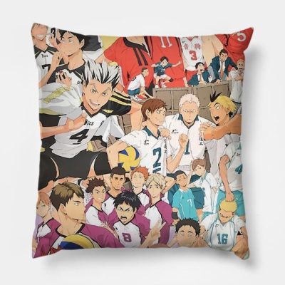 Karasuno Team Jh Throw Pillow Official Haikyuu Merch