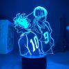 3D Lamp Anime Figure Haikyuu Motion Sensor Light Valentines Day Gift Holiday Lighting Decoration Bedroom Nightlight 1 - Haikyuu Store