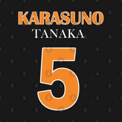 Tanaka Number Five Tank Top Official Haikyuu Merch