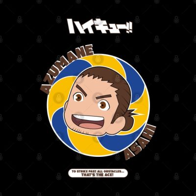 Haikyuu Azumane Asahi Chibi Throw Pillow Official Haikyuu Merch