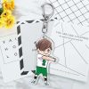 8 Color Haikyuu Anime Keychain Hinata Shoyo Kageyama Tobio Cosplay Acrylic Keychain Figure Keyring Charm Pendant 2 - Haikyuu Store