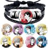 Anime Volleyball Manga Haikyuu Bracelet Hinata Syouyou Various Photo Cartoon Woven Leather Bracelets Fans Gift - Haikyuu Store