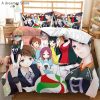 Cartoon Anime Haikyuu Bedding Set 3D Printed Volleyball Boys Duvet Covers Set Luxury Bedclothes for Kids 3 - Haikyuu Store