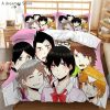 Cartoon Anime Haikyuu Bedding Set 3D Printed Volleyball Boys Duvet Covers Set Luxury Bedclothes for Kids.jpg 640x640 1 - Haikyuu Store