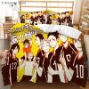 Cartoon Anime Haikyuu Bedding Set 3D Printed Volleyball Boys Duvet Covers Set Luxury Bedclothes for Kids.jpg 640x640 9 - Haikyuu Store