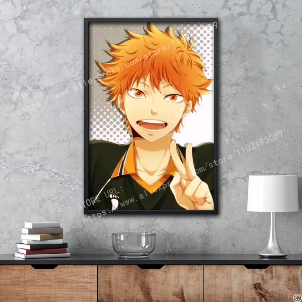 Haikyu Hinata animation Decorative Canvas Posters Room Bar Cafe Decor Gift Print Art Wall Paintings 1 - Haikyuu Store