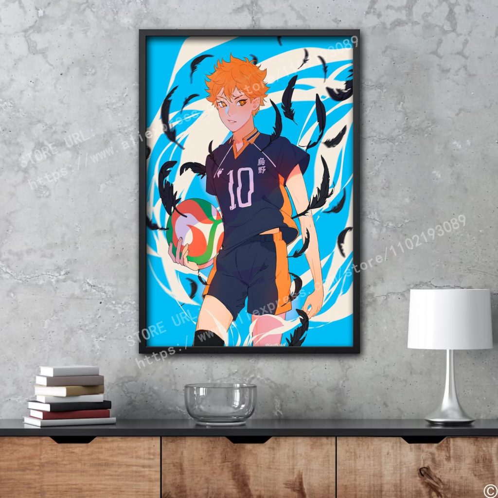 Haikyu Hinata animation Decorative Canvas Posters Room Bar Cafe Decor Gift Print Art Wall Paintings 12 - Haikyuu Store