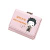 Haikyuu Karasuno VBC Short Wallet Students ID Card Holders Pu Leather Kawaii Coins Purses Girls Pink 4 scaled 1 - Haikyuu Store