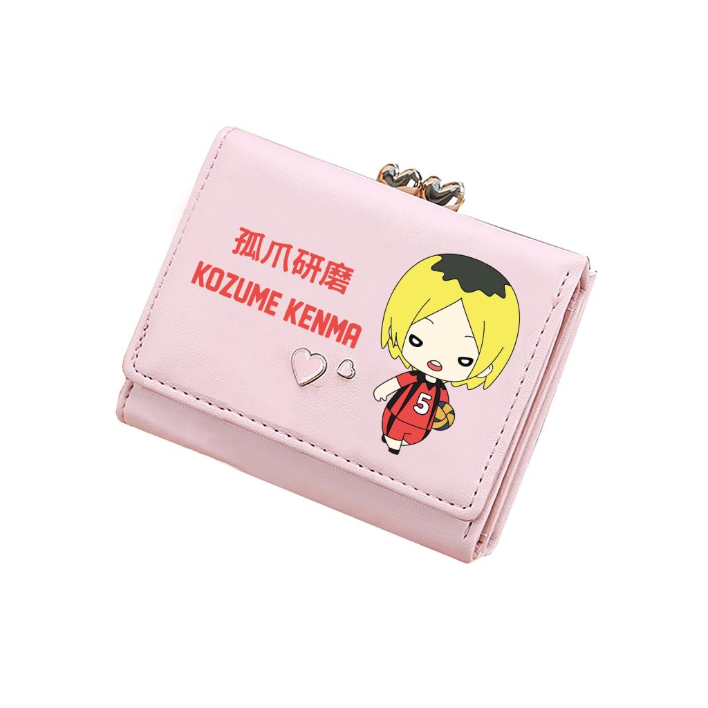 Haikyuu Karasuno VBC Short Wallet Students ID Card Holders Pu Leather Kawaii Coins Purses Girls Pink 5 scaled 1 - Haikyuu Store