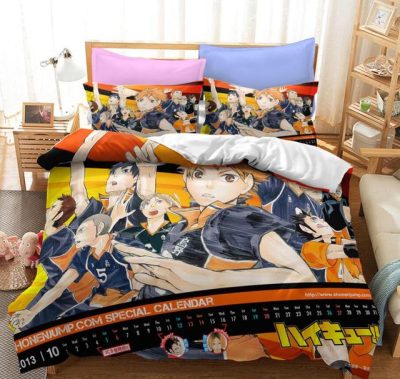 Japan Anime Haikyuu 3D Printed Bedding Set Duvet Covers Pillowcases Comforter Bedding Set Bedclothes Bed Linen.jpg 640x640 17 - Haikyuu Store