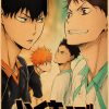 Japanese Cartoon Haikyuu Poster Volleyball Boy Art Painting Kraft Paper Manga Vintage Prints Wall Sticker for 16 - Haikyuu Store