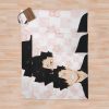 Pink Haikyuu!! Kuroo Tetsurou Throw Blanket Official Haikyuu Merch