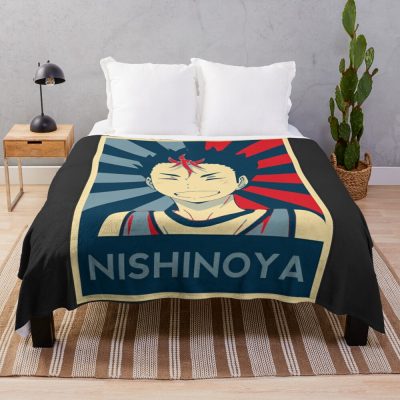 Nishinoya Yu Throw Blanket Official Haikyuu Merch